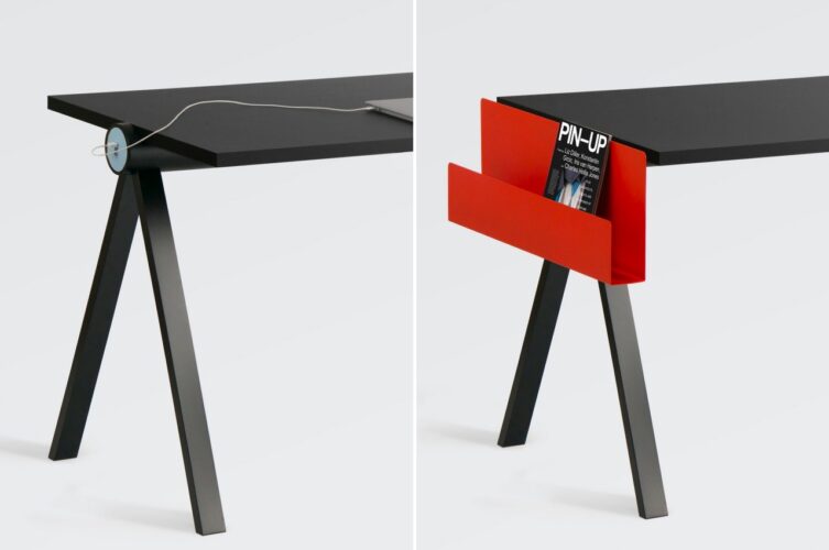 Esta mesa ultra-minimal esconde sua natureza modular à vista de todos