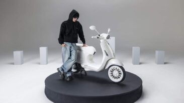 Justin Bieber projetou uma scooter Vespa e é linda.