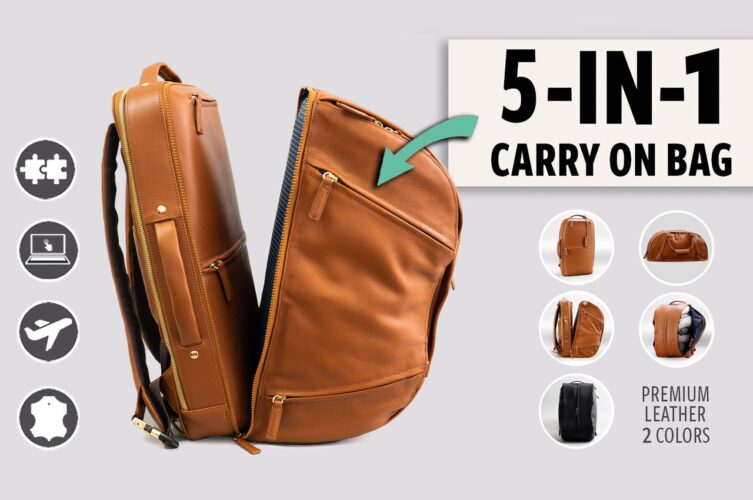 Esta mochila 5 em 1 selvagem permite empilhar e compactar diferentes módulos para aumentar sua capacidade de armazenamento