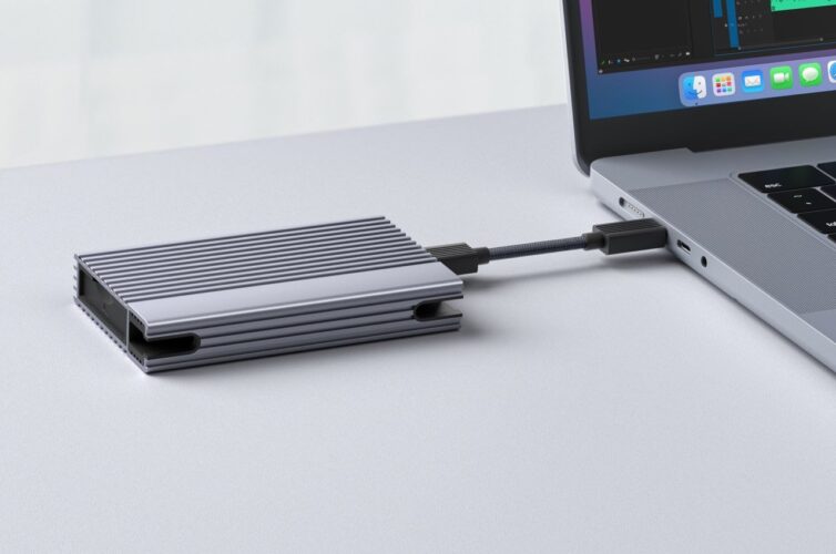 O primeiro e mais rápido gabinete SSD USB4 do mundo oferece velocidades de transferência de até 3,8 Gb por segundo