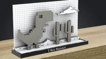 O jogo T-Rex offline do Google Chrome é imortalizado neste adorável diorama de LEGO