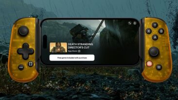 O controlador Backbone One da edição Death Stranding ostenta uma carroceria semitransparente cor de xixi