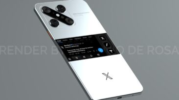 O smartphone Twitter (X) possui uma câmera em formato de X e um display traseiro dedicado para notificações