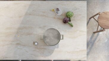 As placas de indução essenciais da Gaggenau são invisíveis e integram-se perfeitamente nas plataformas da cozinha, acreditando no luxo