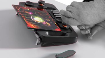 Este console portátil para jogadores com deficiência possui módulos de controle modulares para melhor ergonomia