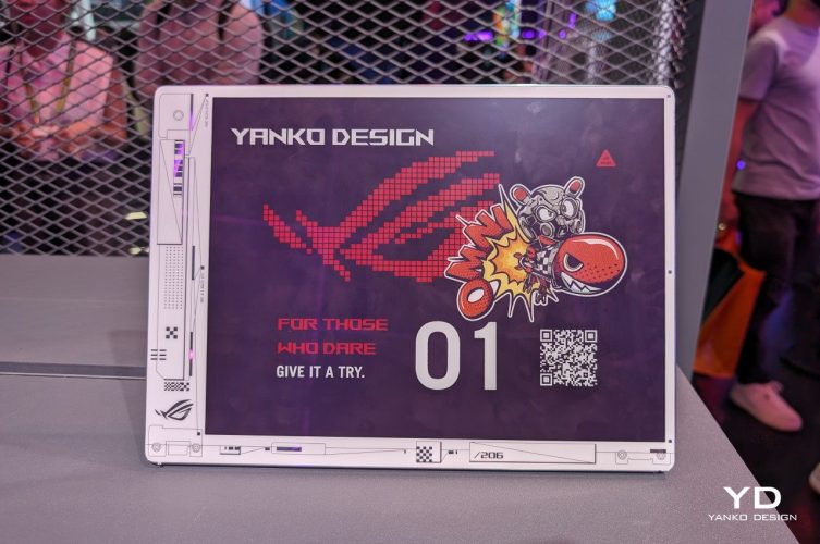 O conceito ASUS Project DALI coloca uma tela E Ink colorida na parte traseira dos laptops